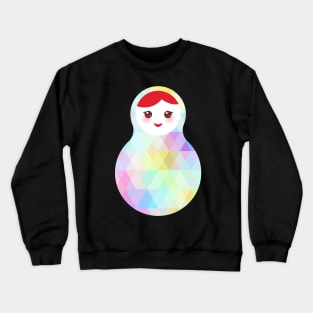 Russian dolls matryoshka (rhombus rainbow) Crewneck Sweatshirt